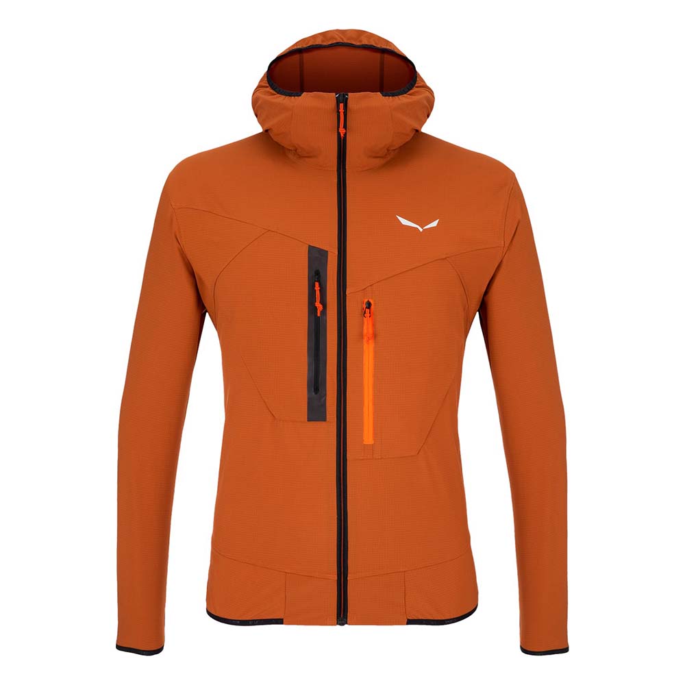 Salewa Puez 2 Durastretch Orange Men Hooded Jacket