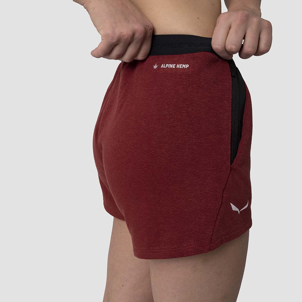 Salewa Lavaredo Hemp Train Red Women Shorts