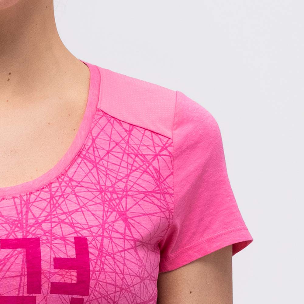 Salewa Alpine Hemp Print Violet/Rose Women T-Shirts