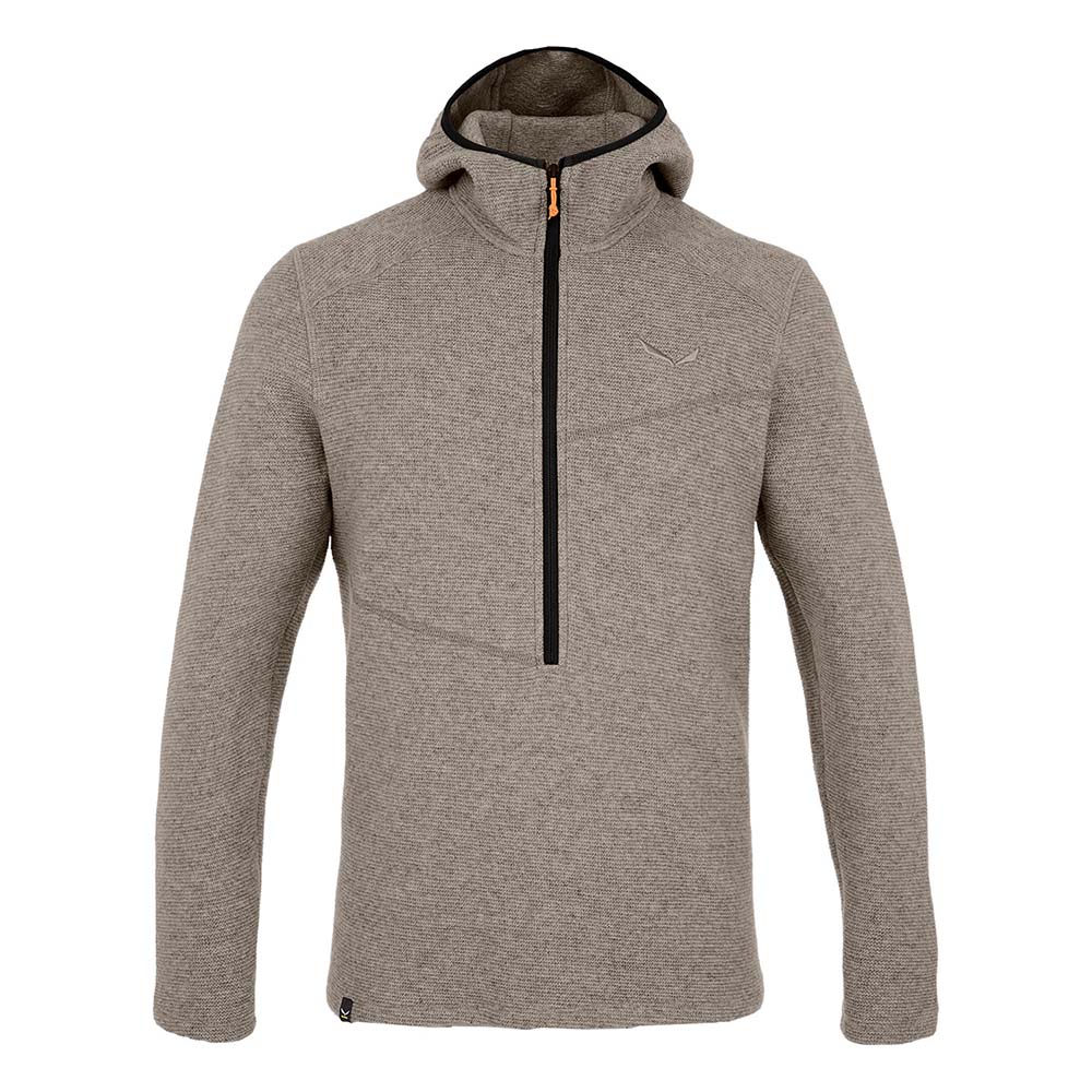 Salewa Fanes Sarner Half Zip Brown Men Hoodies