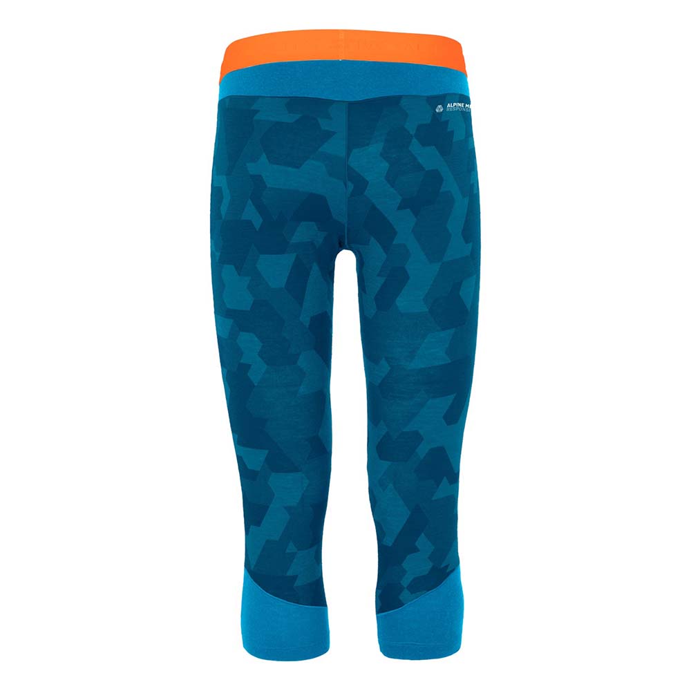 Salewa Cristallo Warm Alpine Merino Responsive 3/4 Blue Men Tights