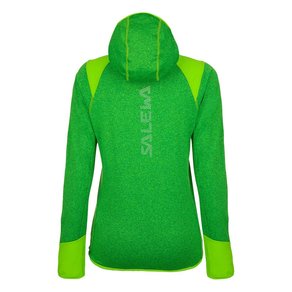 Salewa Agner Hybrid Polarlite Durastretch Green Women Hooded Jacket
