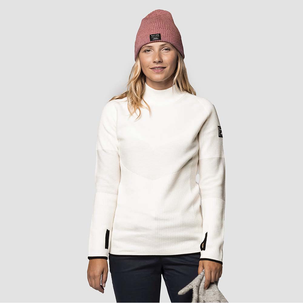 Salewa Fanes Engineered Merino Logo Beige Women Pullover