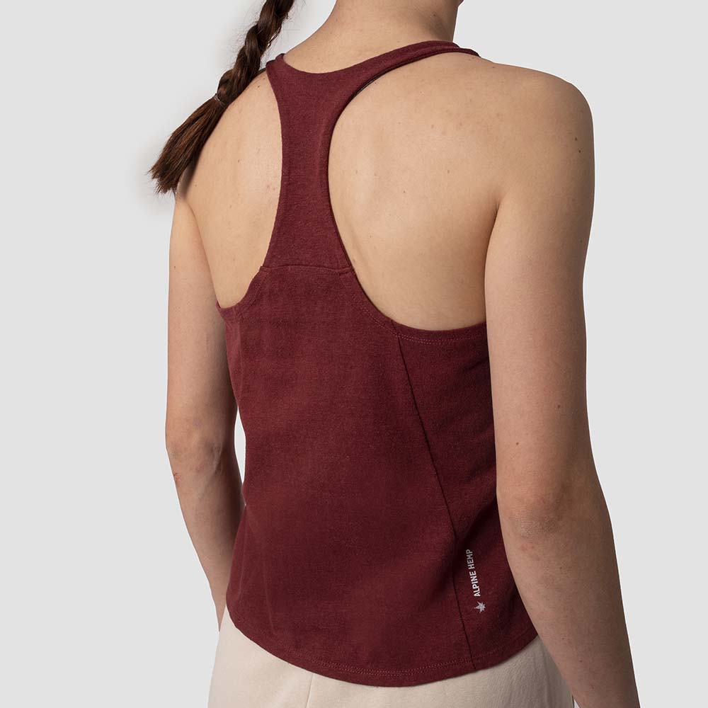 Salewa Lavaredo Hemp Cropped Red Women Tank Top
