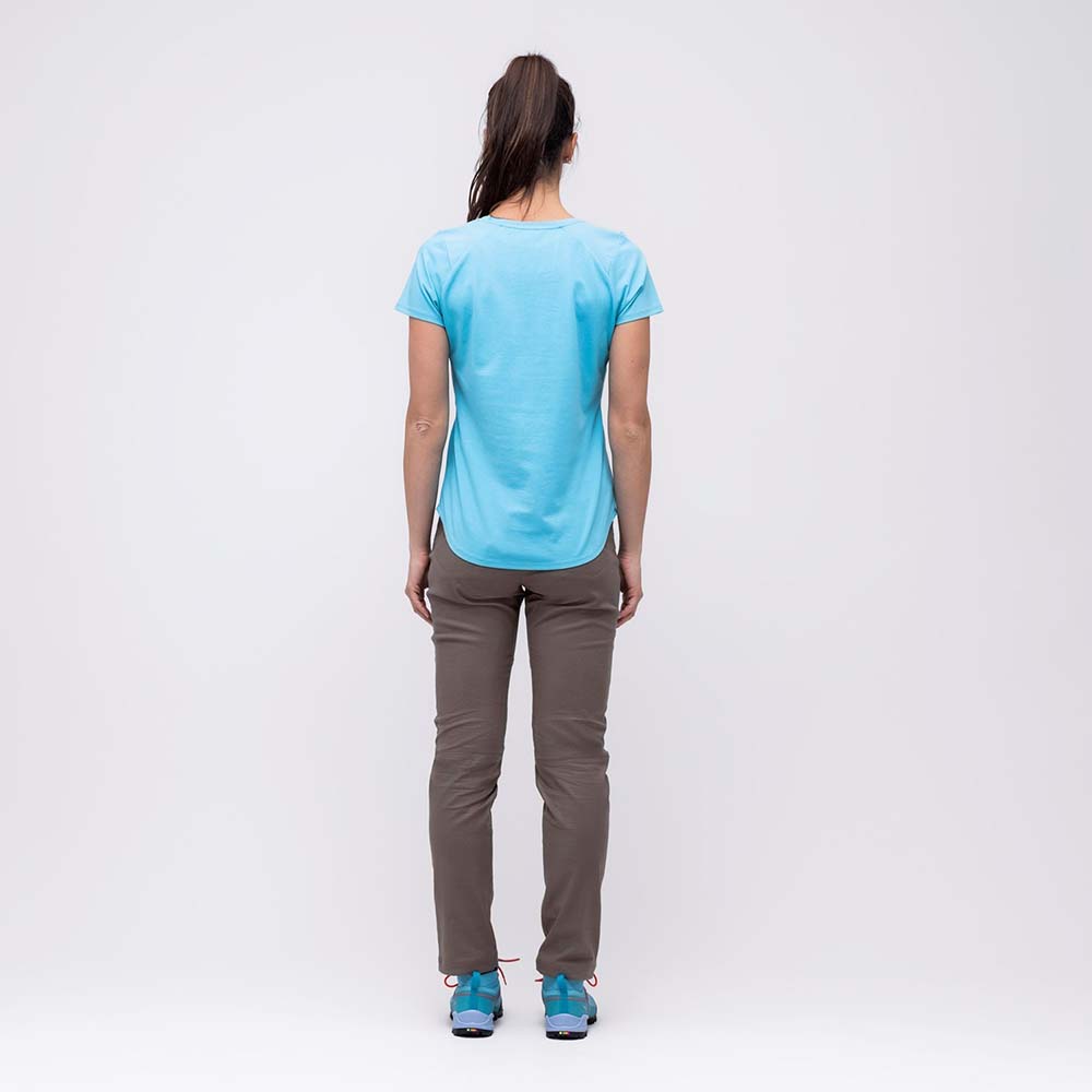 Salewa Alpine Hemp Graphic Blue Women T-Shirts