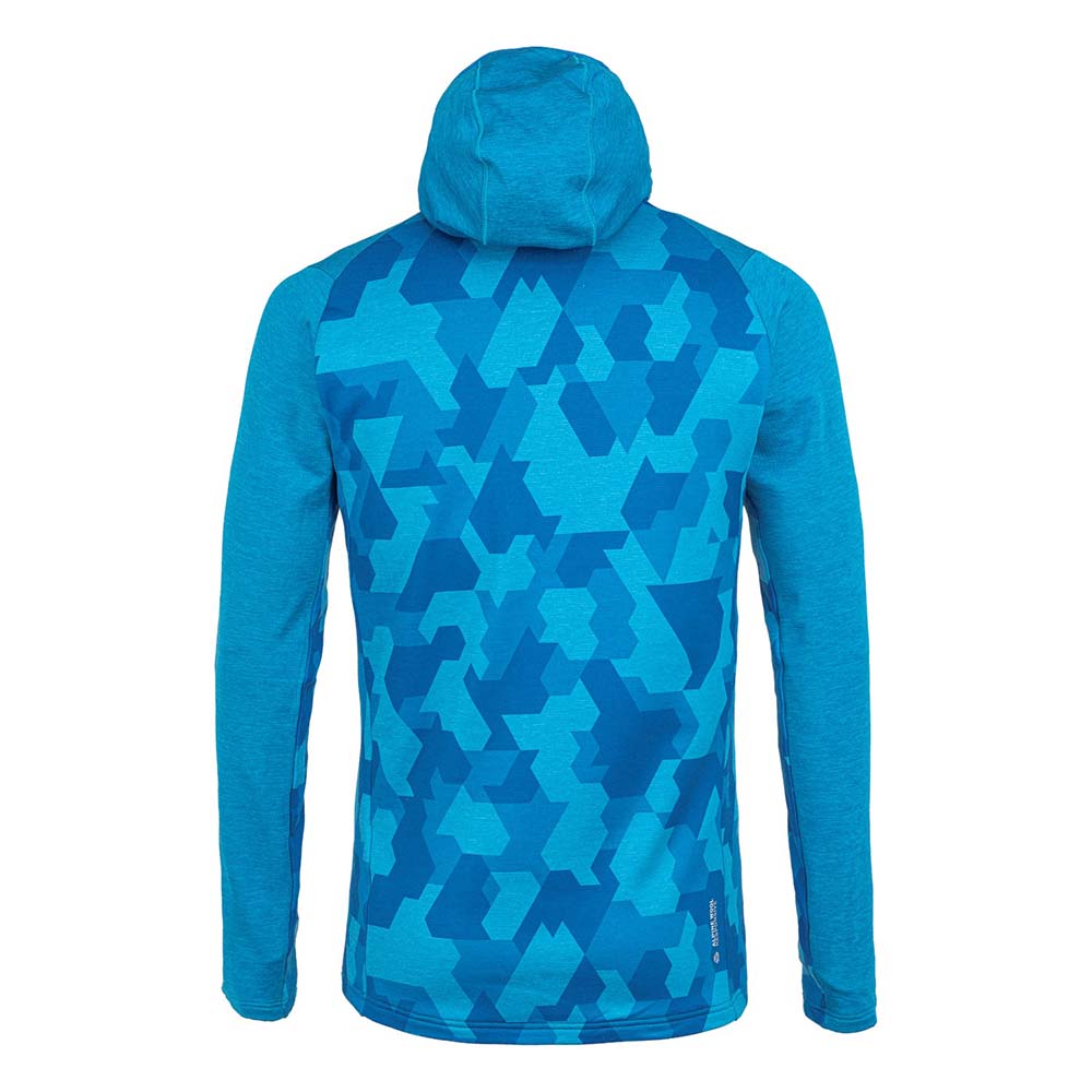 Salewa Boe Merino Hooded Half Zip Blue Men T-Shirts