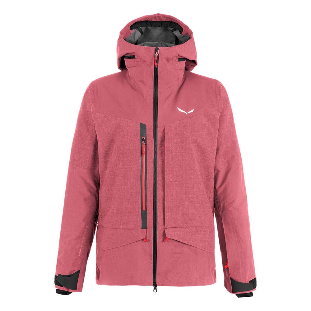 Salewa Sella Ski 3 Layers Powertex Responsive Hardshell Pink Women Jacket