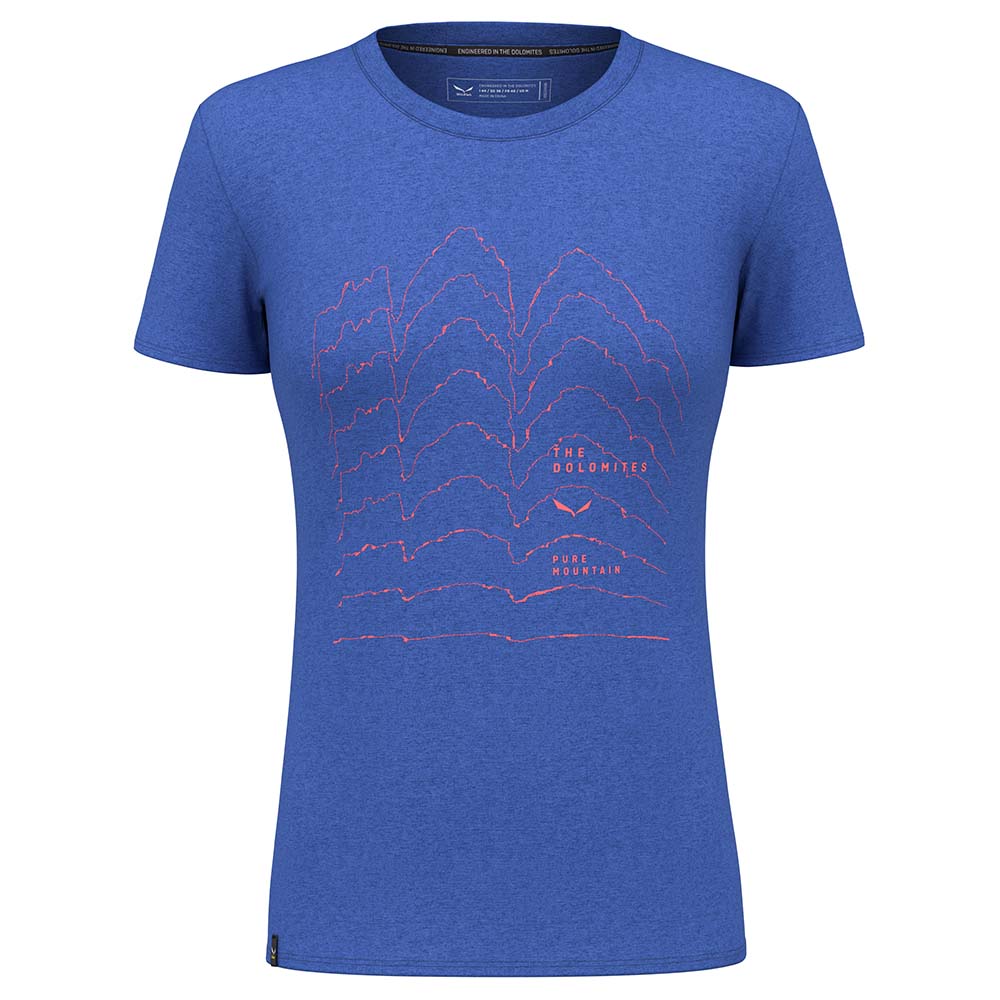 Salewa Pure Skyline Dry Blue Women T-Shirts