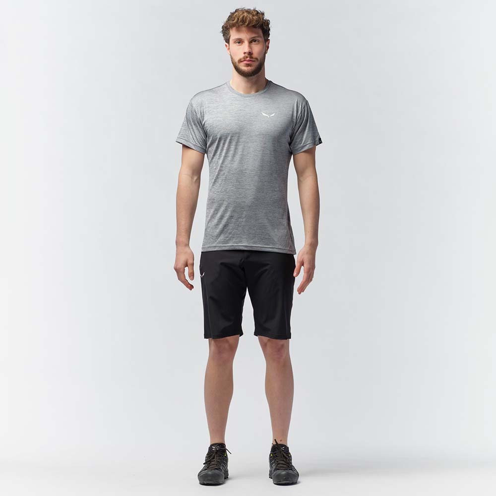 Salewa Puez Melange Dry Grey Men T-Shirts