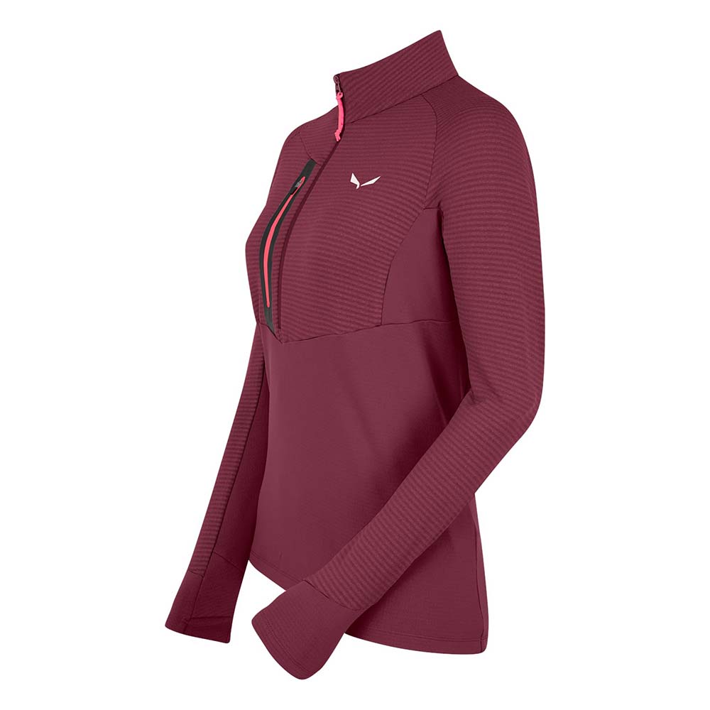 Salewa Vajolet Polarlite Responsive Half Zip Fleece Violet/Red Women Tops