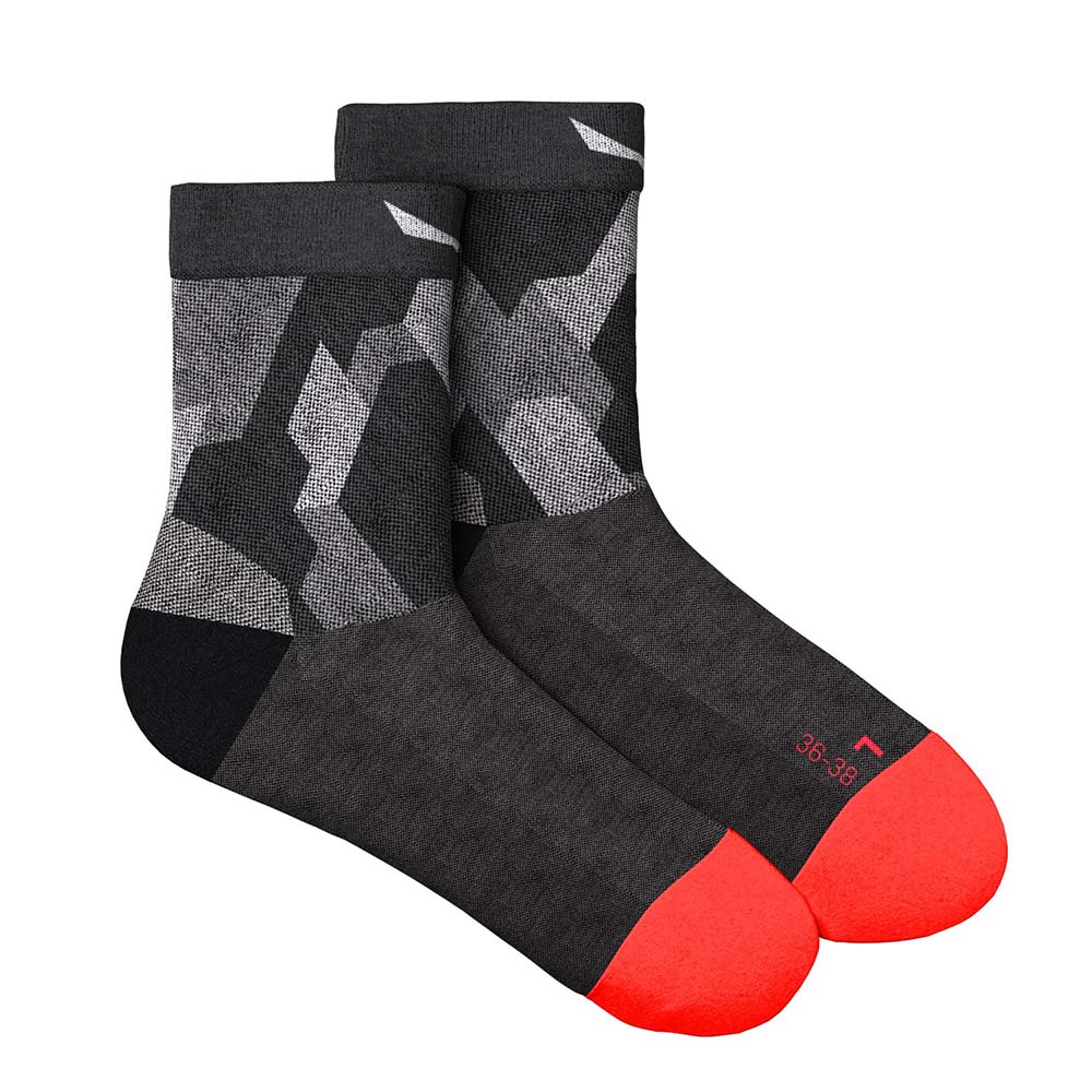 Salewa Pedroc Camo Merino Quarter Black Women Socks
