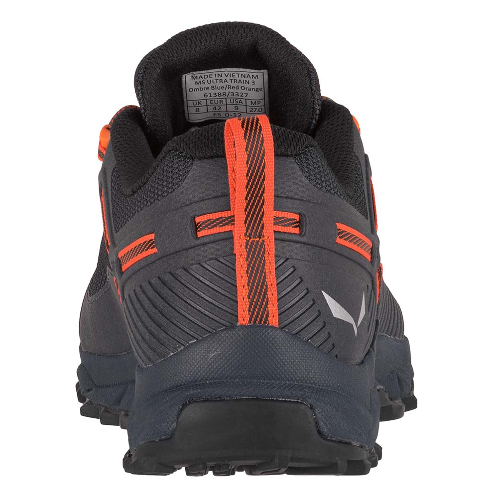 Salewa ltra Train 3 Grey/Red Orange Men Speed Hiking Shoes