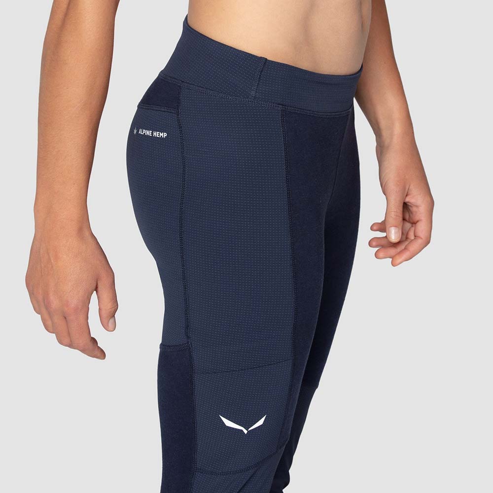 Salewa Alpine Hemp Navy Blue Women Tights