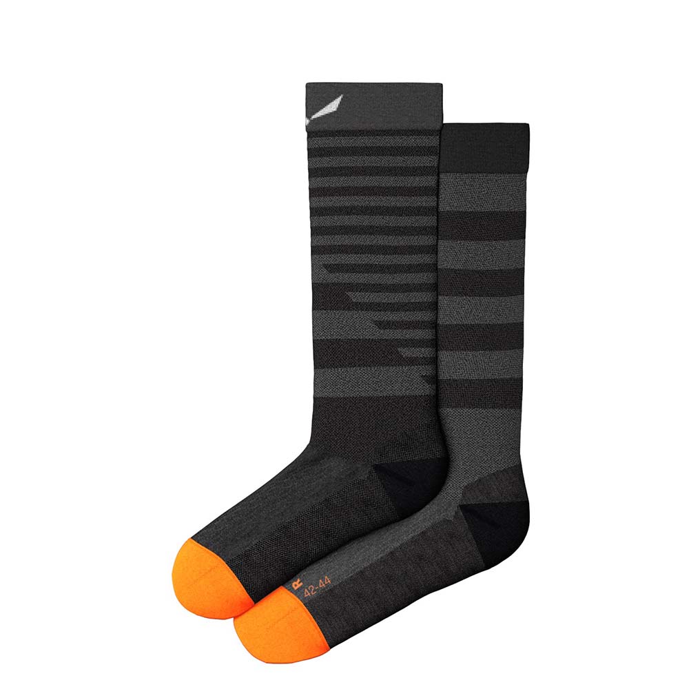 Salewa Fanes Hybrid Stripes Merino Crew Grey Men Socks