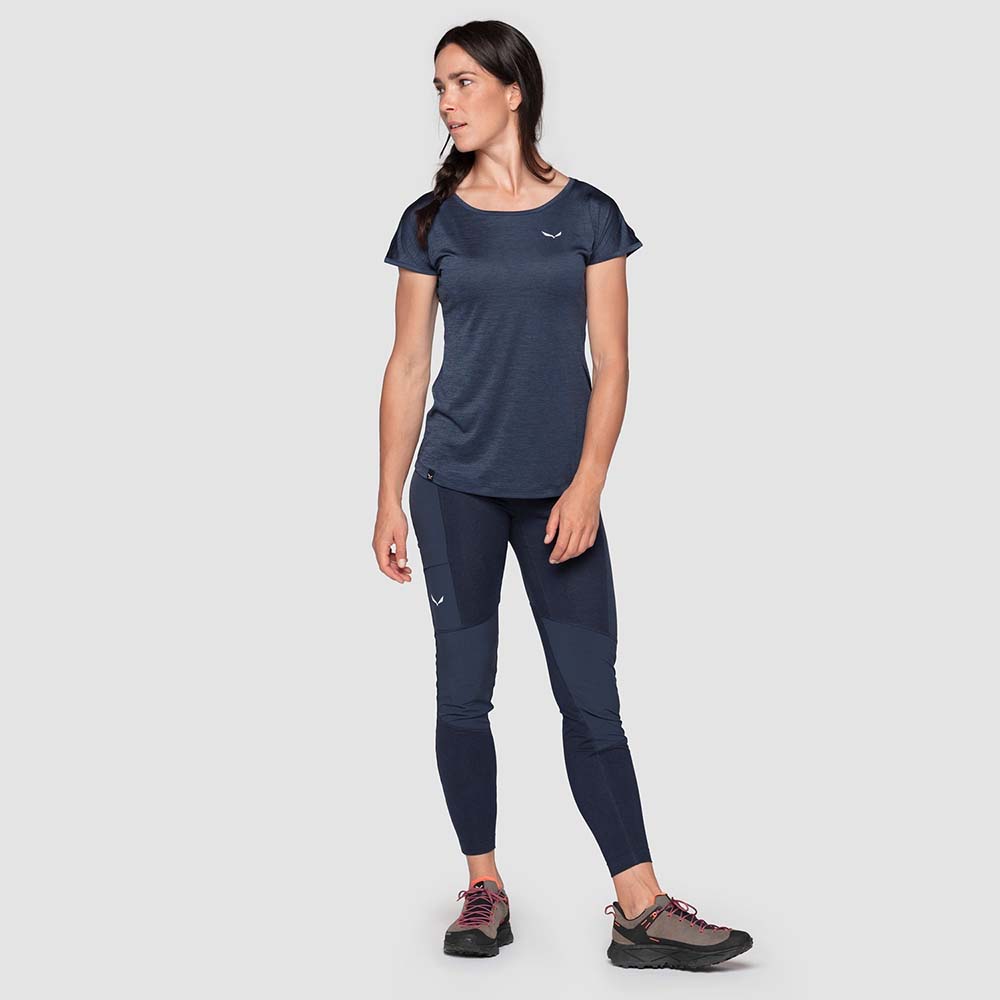 Salewa Alpine Hemp Navy Blue Women Tights