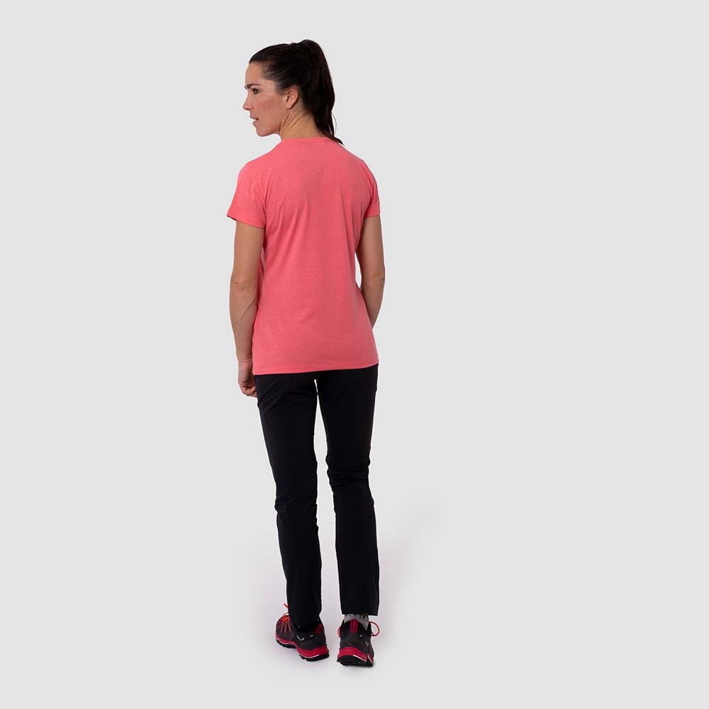 Salewa Geometric Dry Pink Women T-Shirts