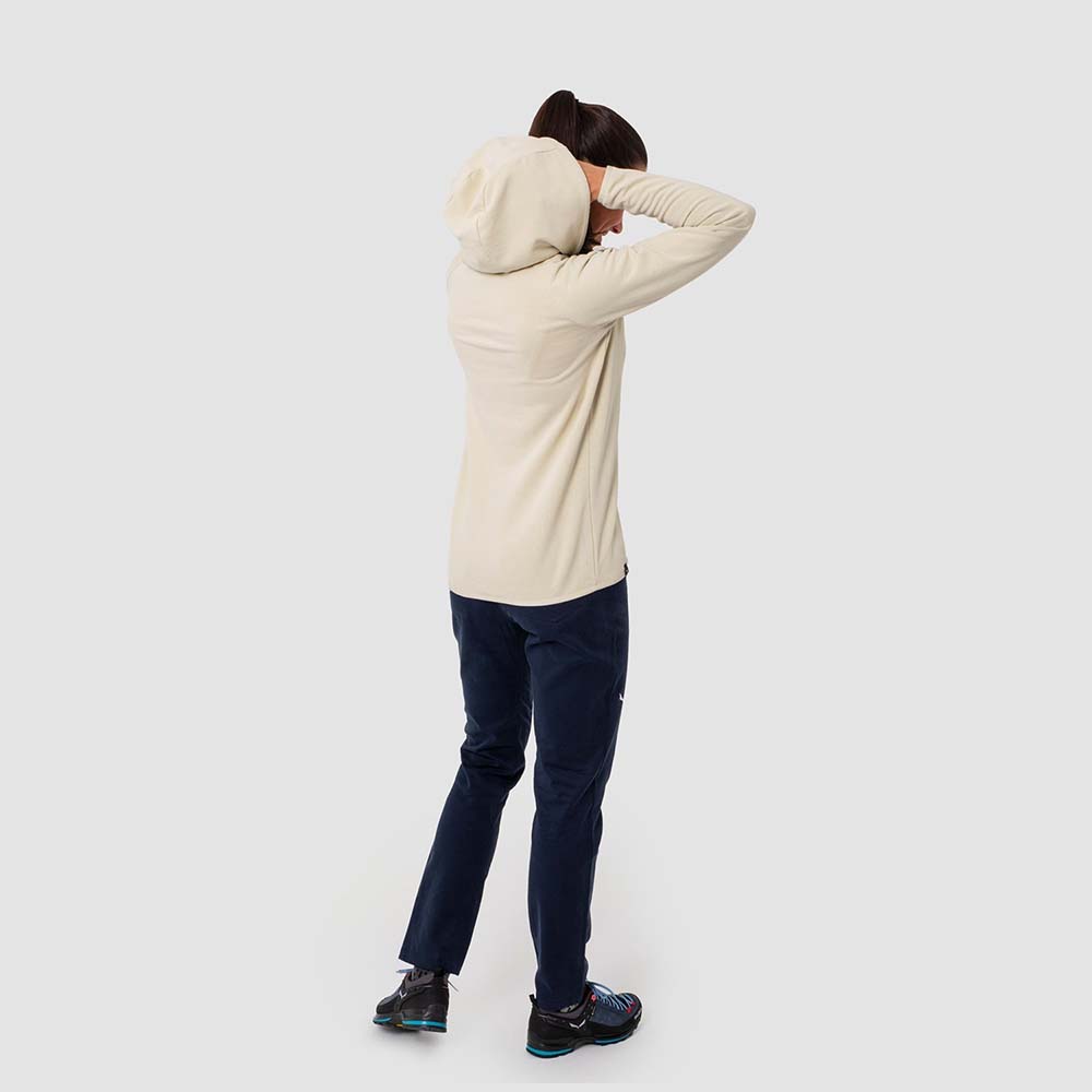 Salewa Pure Hemp Logo Beige Women Hoodies