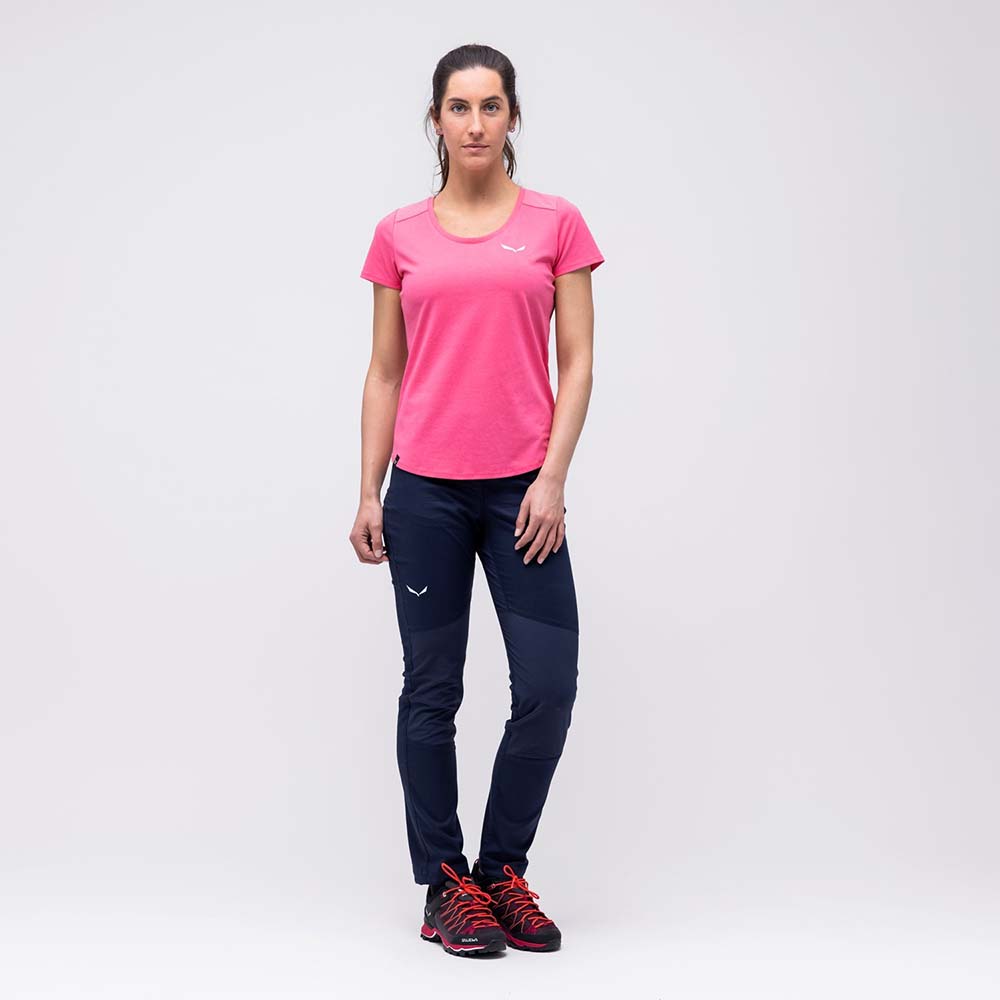 Salewa Alpine Hemp Graphic Violet/Rose Women T-Shirts