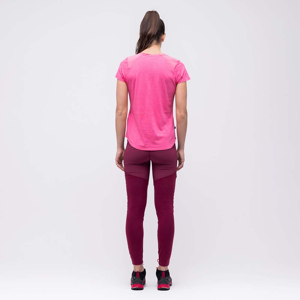 Salewa Alpine Hemp Print Violet/Rose Women T-Shirts
