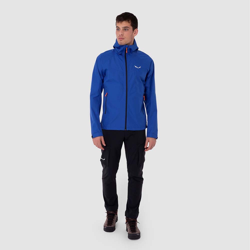 Salewa Puez Aqua Powertex Hardshell Blue Men Jacket