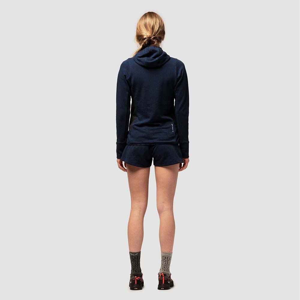 Salewa Lavaredo Hemp Navy Blue Women Hooded Jacket