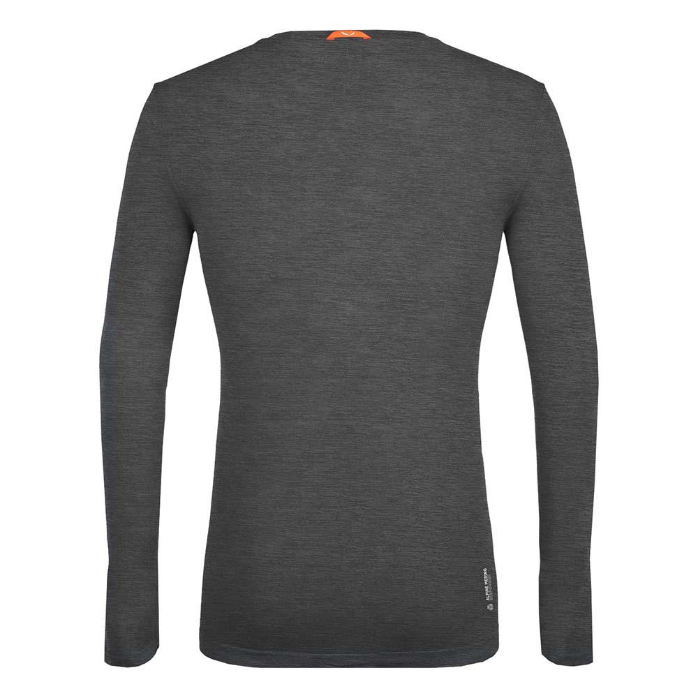 Salewa Zebru Fresh Merino Responsive Long Sleeve Black Men T-Shirts