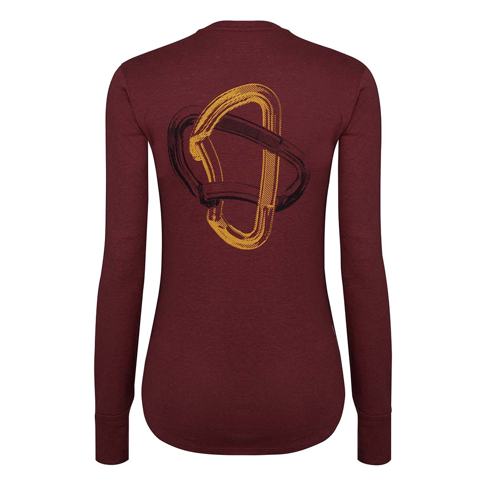 Salewa Lavaredo Hemp Long Sleeve Red Women T-Shirts