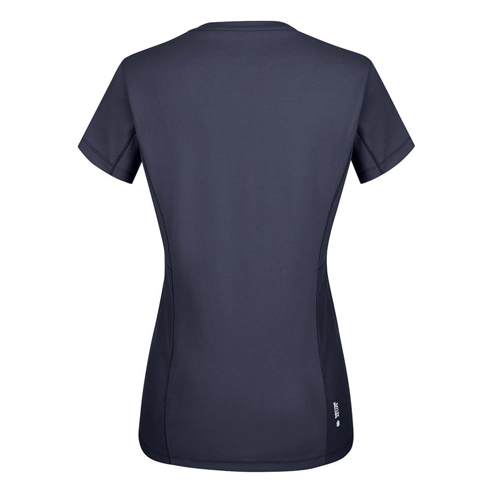 Salewa Sporty Graphic Dry Navy Blue Women T-Shirts