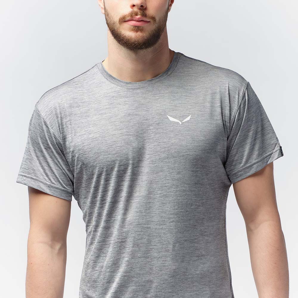 Salewa Puez Melange Dry Grey Men T-Shirts