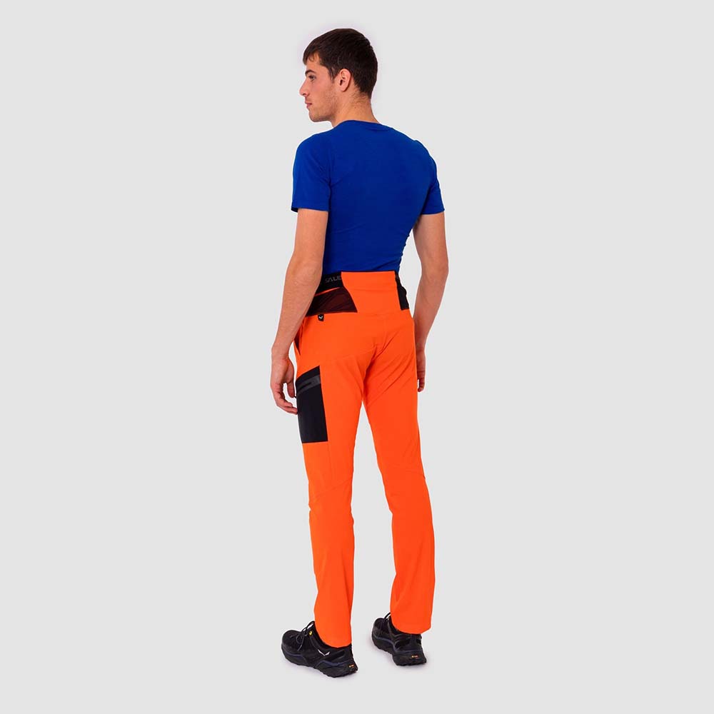 Salewa Pedroc Light Durastretch Red Orange Men Pants