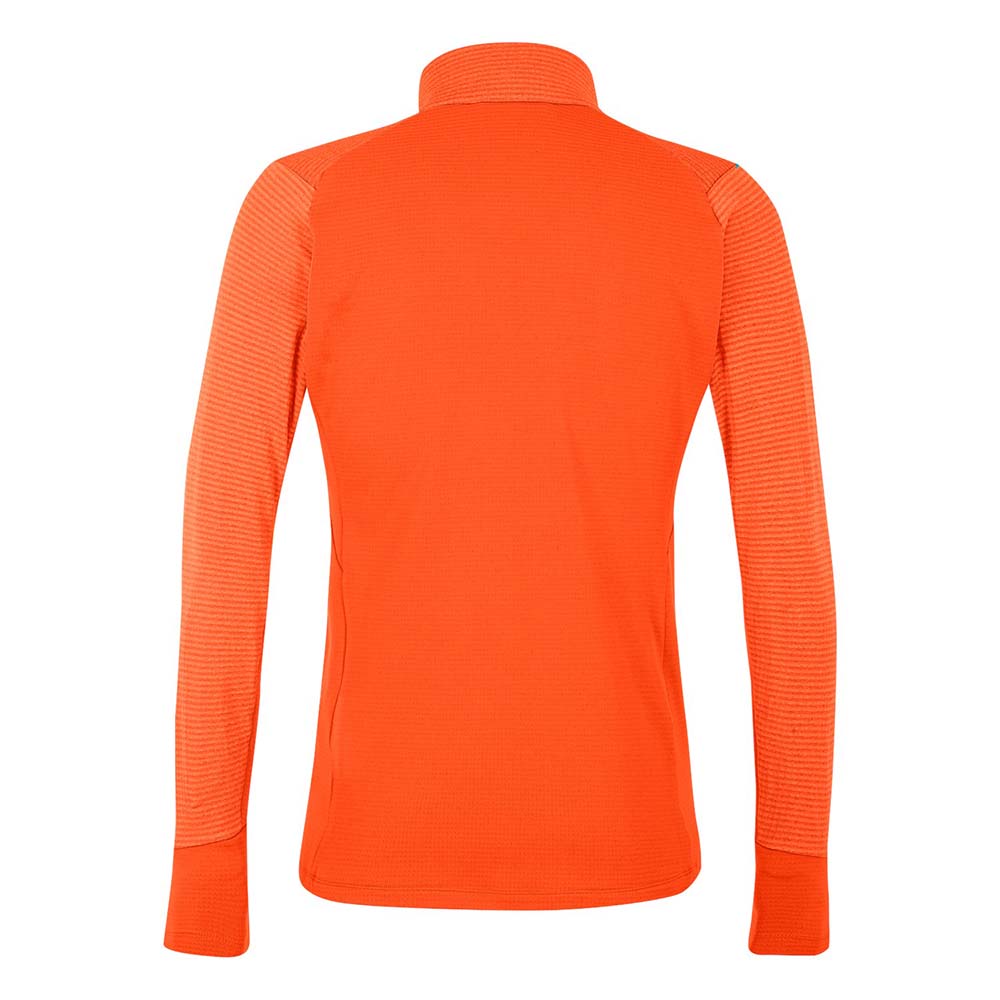 Salewa Vajolet Polarlite Responsive Half Zip Fleece Red Orange Men Tops