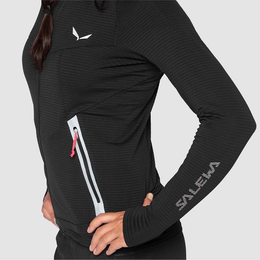 Salewa Pedroc Polarlite Fleece Black Women Tops