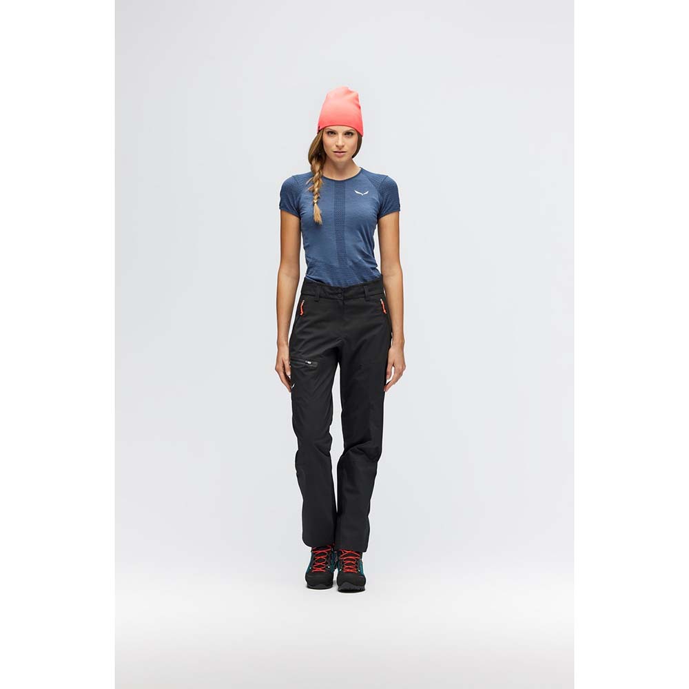 Salewa Zebru Responsive Short Sleeve Dark Blue Women T-Shirts