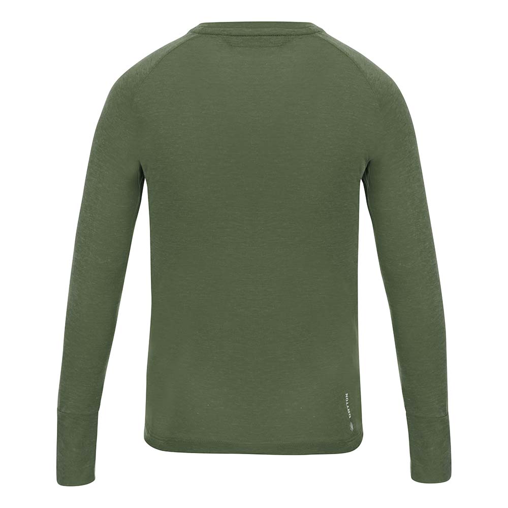 Salewa Pure Dry Graphic Long Sleeve Green Kids T-Shirts