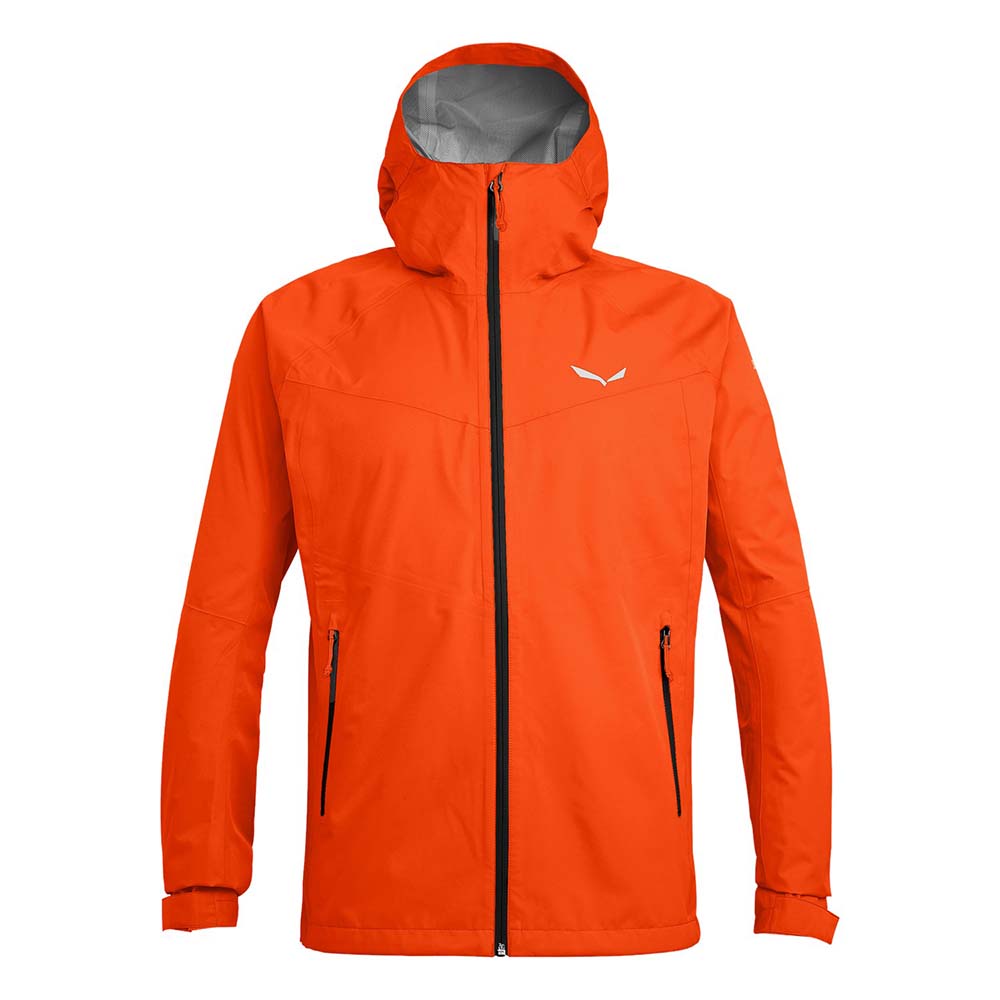 Salewa Puez Aqua Powertex Hardshell Red Orange Men Jacket