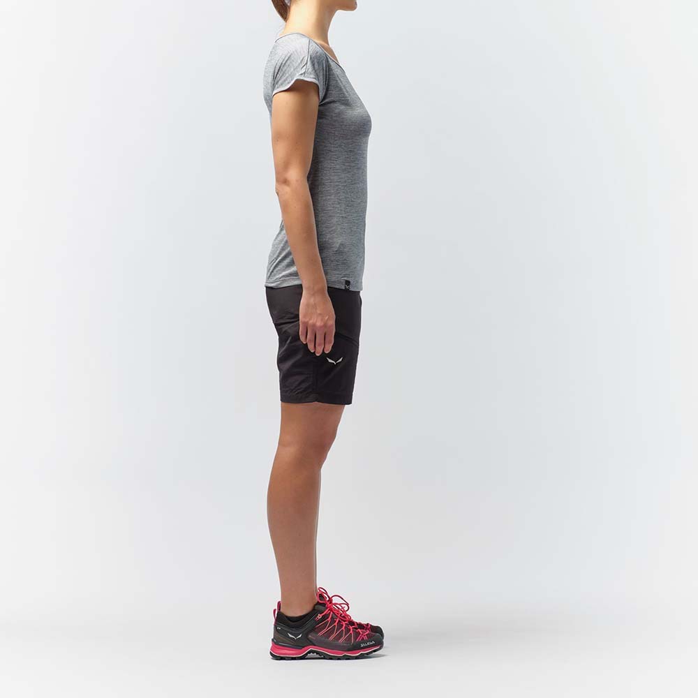 Salewa Puez Melange Dry Grey Women T-Shirts