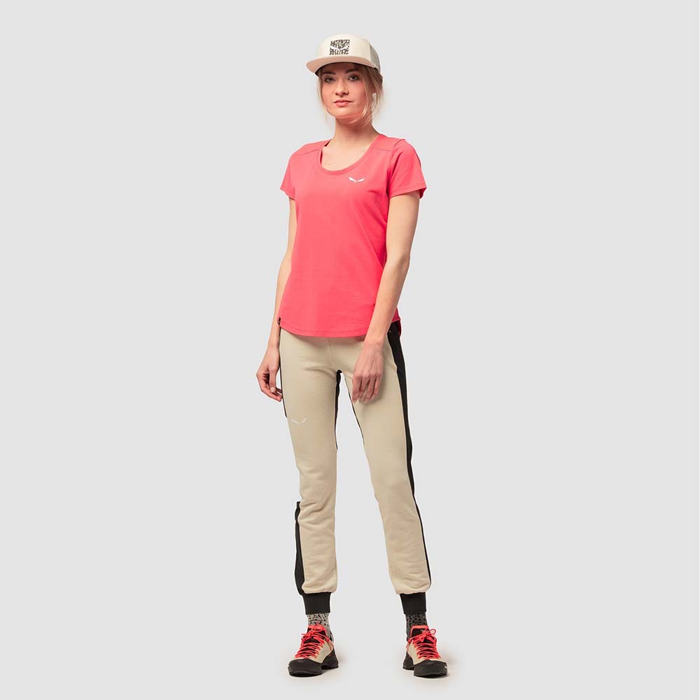 Salewa Alpine Hemp Graphic Pink Women T-Shirts