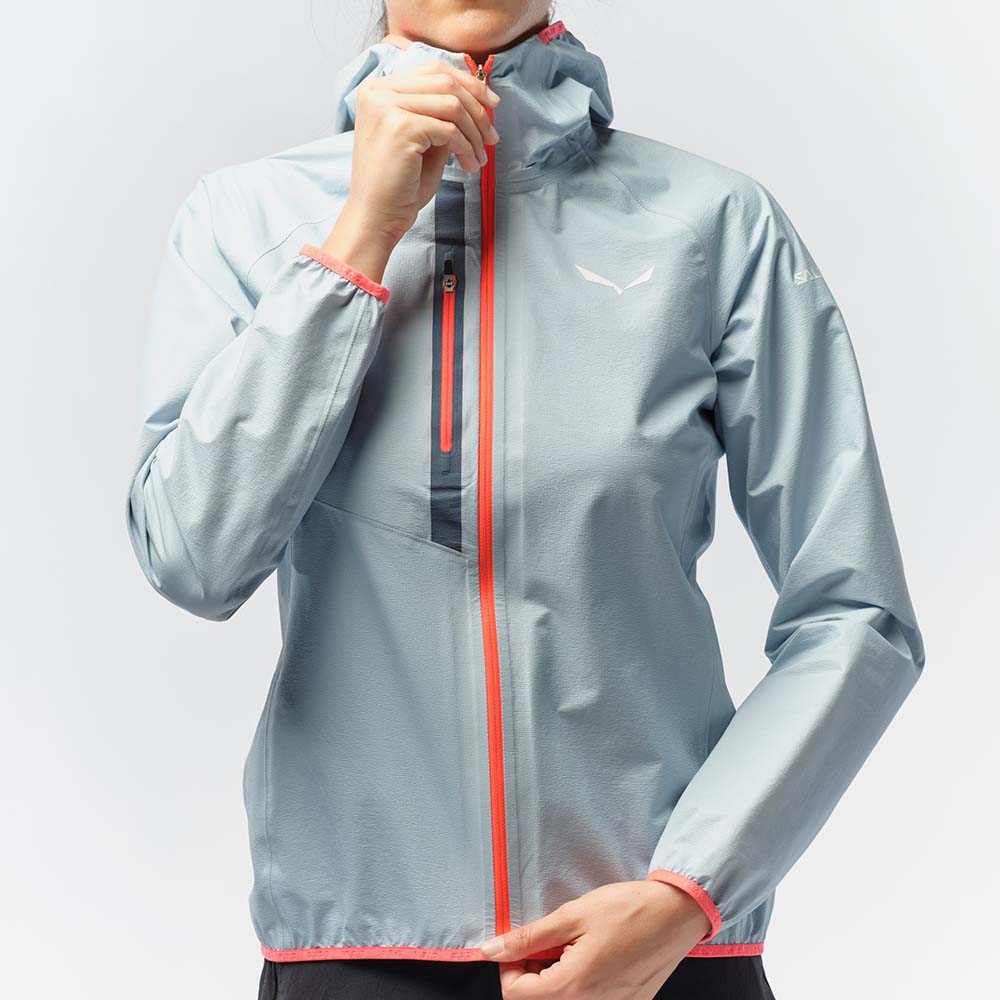 Salewa Puez Light Powertex Hardshell Red Orange Women Jacket