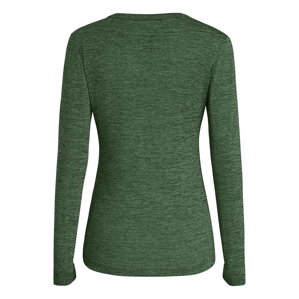 Salewa Puez Melange Dry＊Ton Long Sleeve Green Women Tops