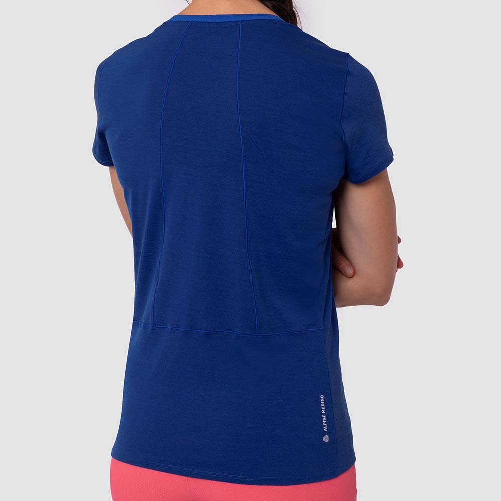 Salewa Agner Merino Blue Women T-Shirts
