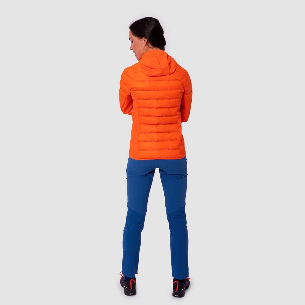 Salewa Agner Hybrid Red Orange Women Down Jacket