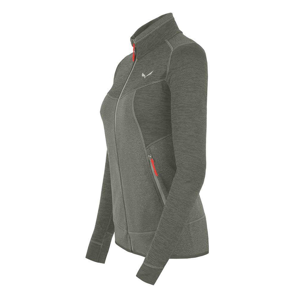 Salewa Puez Melange 2 Polarlite Flecce Brown Women Tops