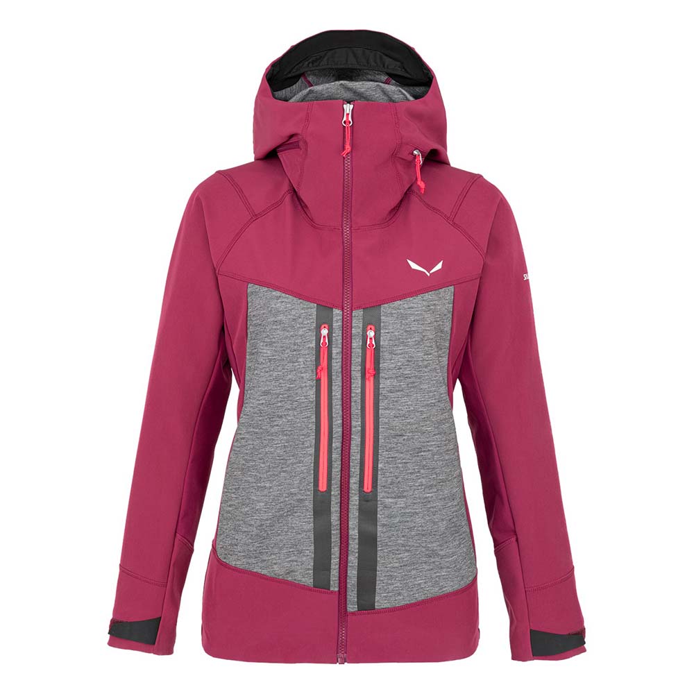 Salewa Comici Stormwall/Durastretch Softshell Violet/Red Women Jacket