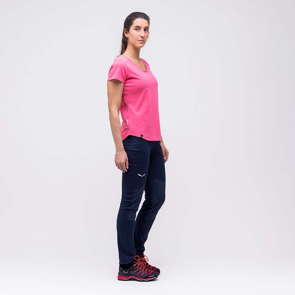 Salewa Alpine Hemp Graphic Violet/Rose Women T-Shirts