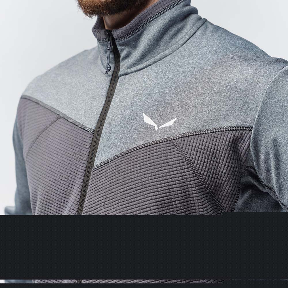 Salewa Puez Hybrid Polarlite Fleece Ombre Blue Men Tops