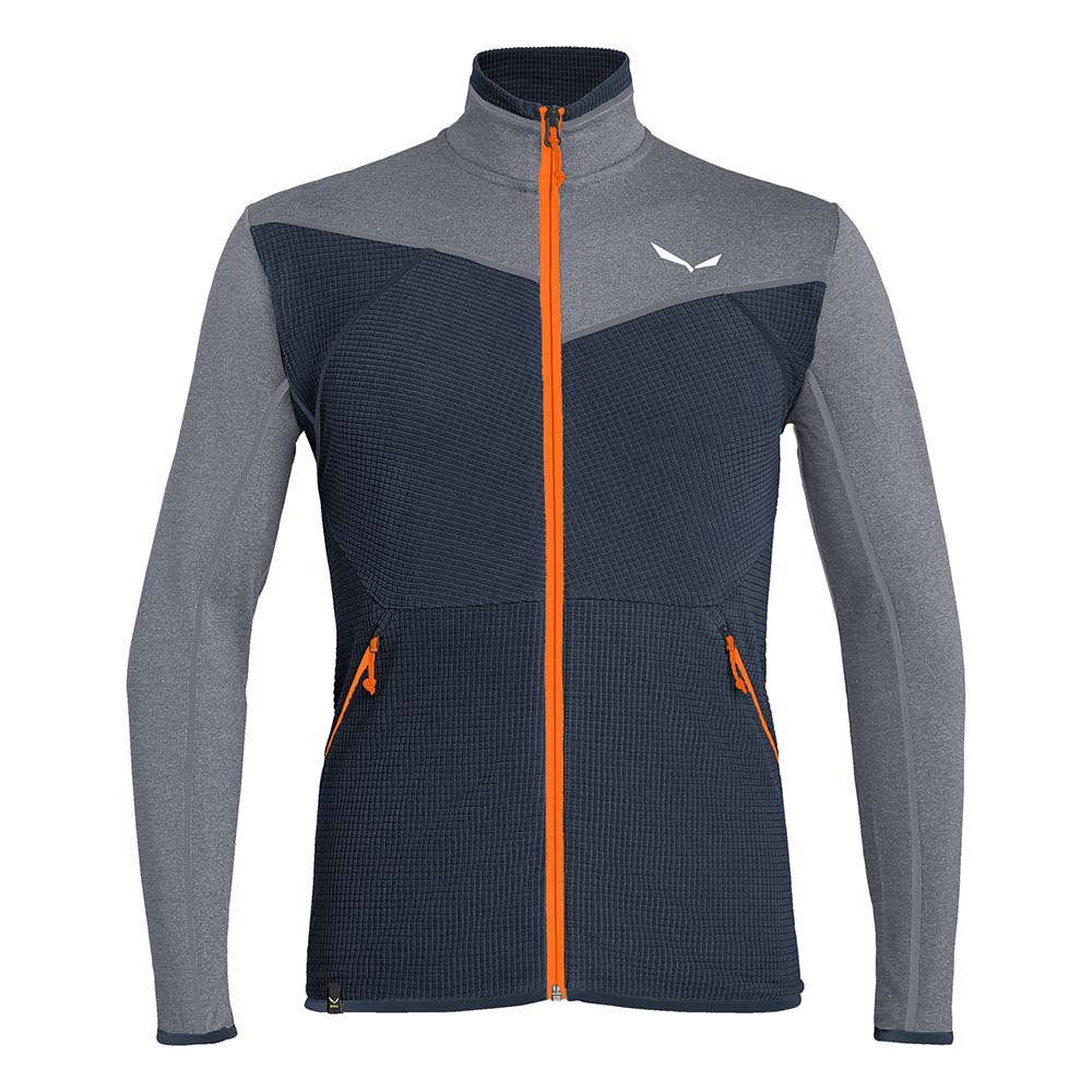 Salewa Puez Hybrid Polarlite Fleece Navy Blue Men Tops