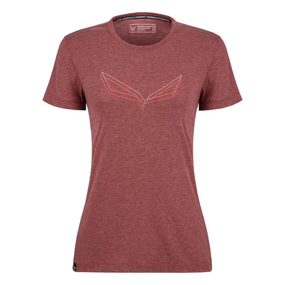 Salewa Pure Eagle Frame Dry Red Women T-Shirts