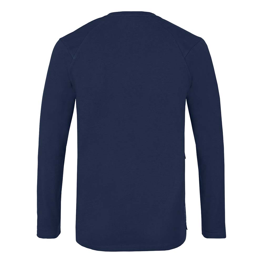 Salewa Puez Hemp Long Sleeve Navy Blue Men T-Shirts