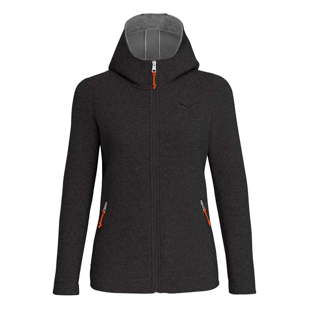 Salewa Sarner 2L Wool Black Women Hooded Jacket