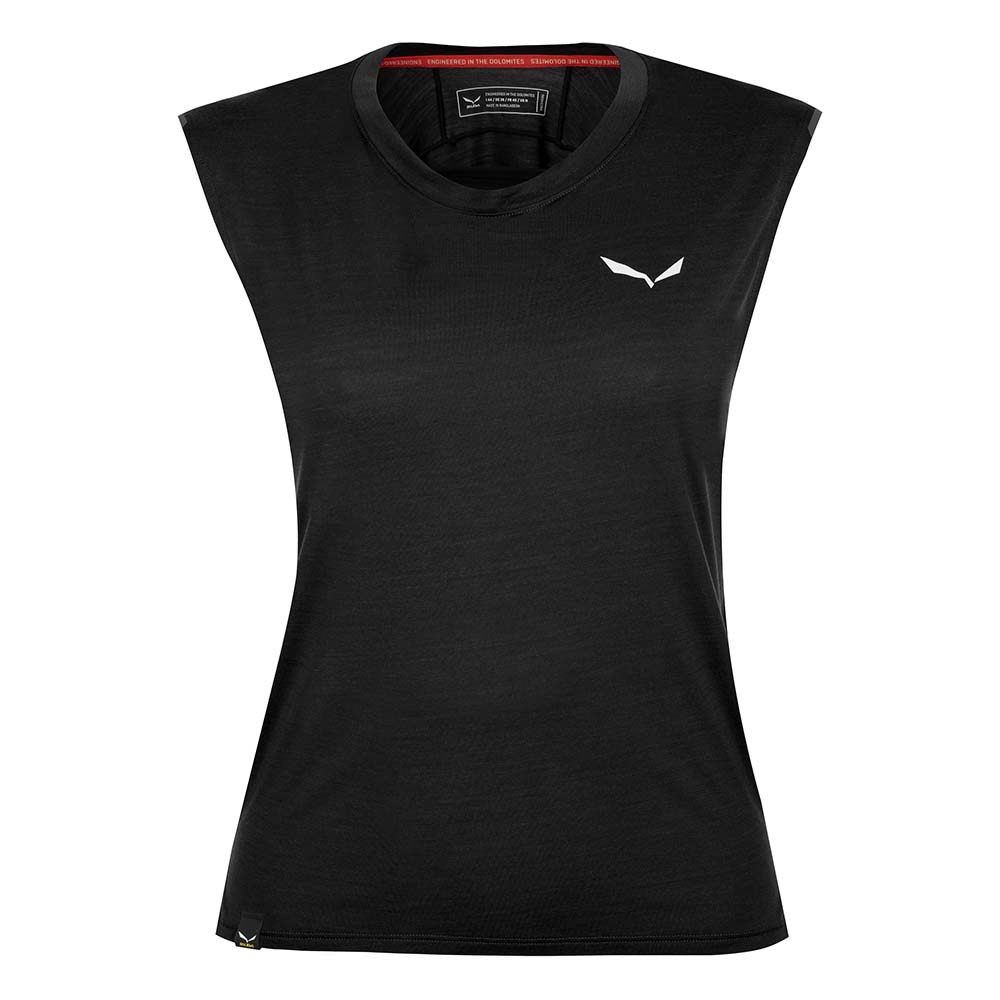 Salewa Pedroc Alpine Merino Black Women Tank Top